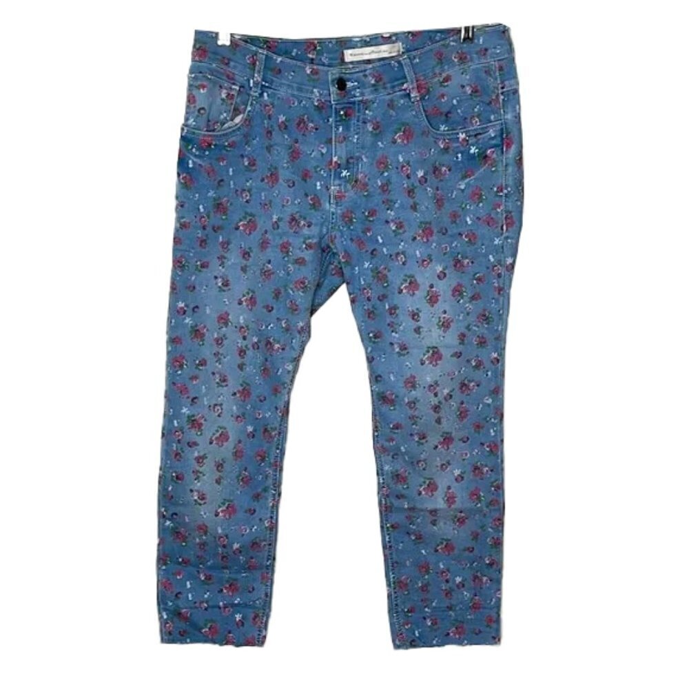 KANVA FASHION Floral Pants Size L